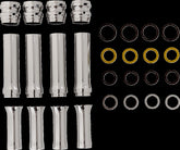 Arlen Ness Pushrod Tube Covers 10 G Chrome Brake Drum Mount Kits Arlen Ness