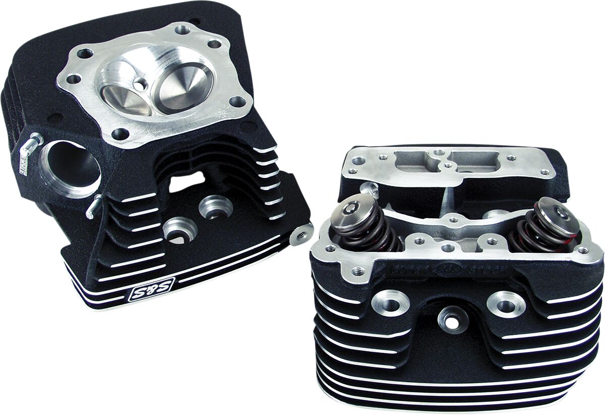 S&S Cycle Super Stock Heads 76.5 Cc Black Heads S&S Cycle