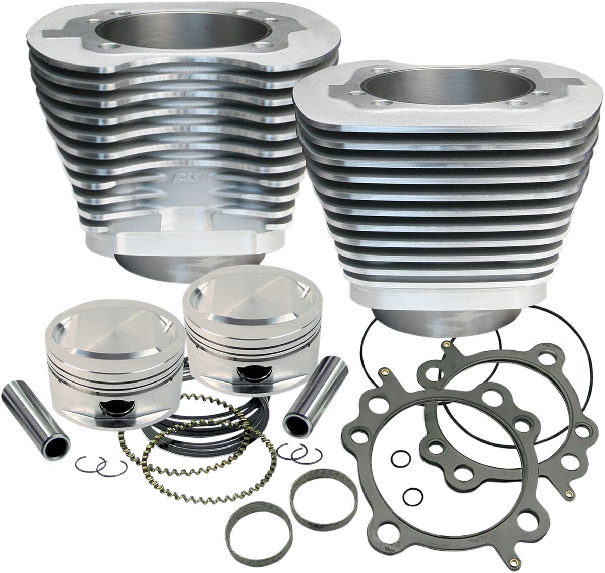 S&S Cycle Replacement Cylinder/Piston Kit Twin Cam 95" Silver Cylinders Parts S&S Cycle