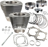 S&S Cycle Cylinder,Kit,4 1/8"Bore,Stock Bolt Pattern,4.878",4 3/8"Stroke,106 3491 A,Stonegray, Cylinders Parts S&S Cycle