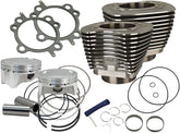 S&S Cycle Cylinder Kit 4" Bore Bolt In Siderwinder Wrinkle Black Cylinder And Piston Kits S&S Cycle