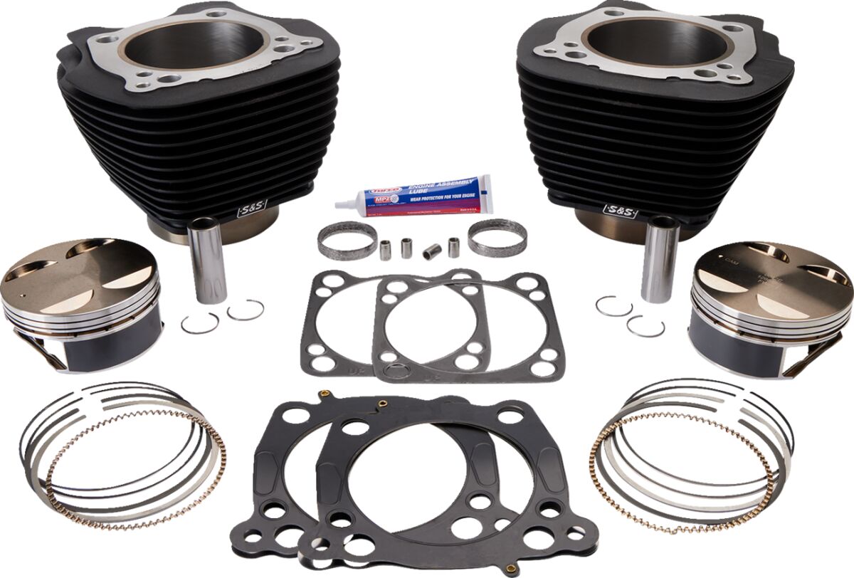 S&S Cycle Cylinder Kt 124 M8 Blk CYLINDERS + PARTS S&S Cycle