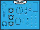 Drag Specialties Display Brd Gasket 17+M8 Gaskets & Kits Drag Specialties