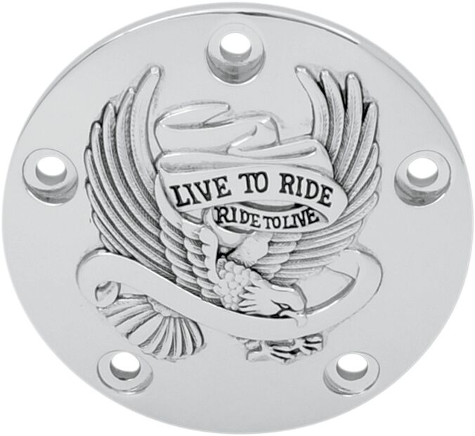 Drag Specialties Live To Ride Point Cover Chrome Engine Covers Drag Specialties