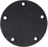 Drag Specialties Point Cover Wrinkle Black 5 Hole Engine Covers Drag Specialties