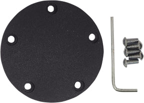 Drag Specialties Point Cover Wrinkle Black 5 Hole Engine Covers Drag Specialties