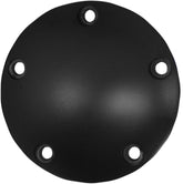 Drag Specialties Point Cover Flat Black 5 Hole Engine Covers Drag Specialties