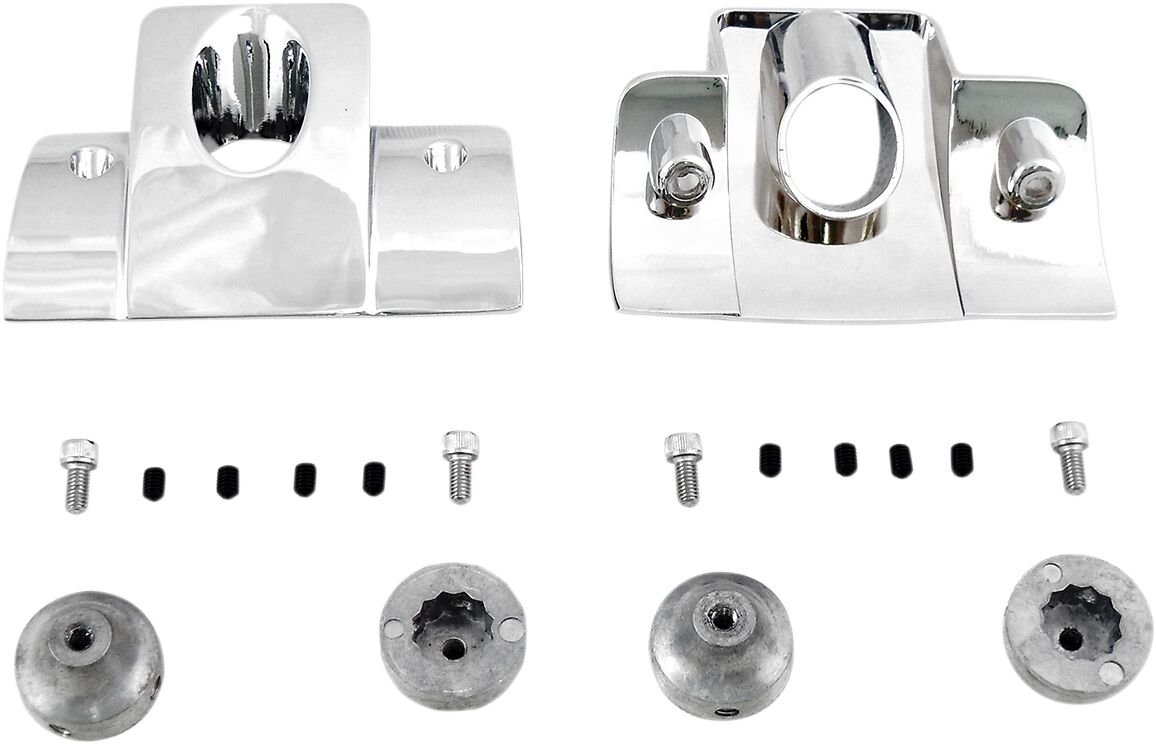 Drag Specialties Spark Plug Head Bolt Covers Smooth Chrome Engine Covers Drag Specialties