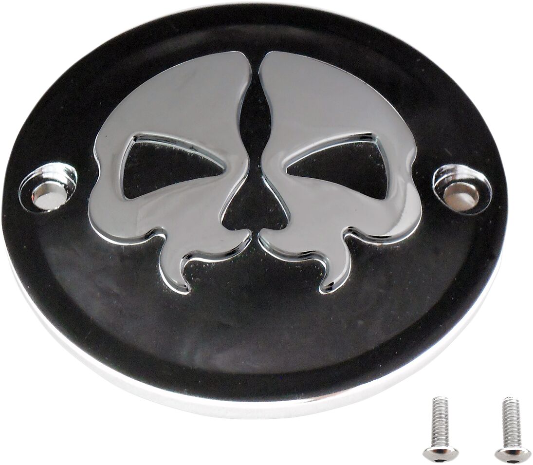 Drag Specialties Cover Pts Sp Skl 2 H Blk ENGINE COVERS Drag Specialties