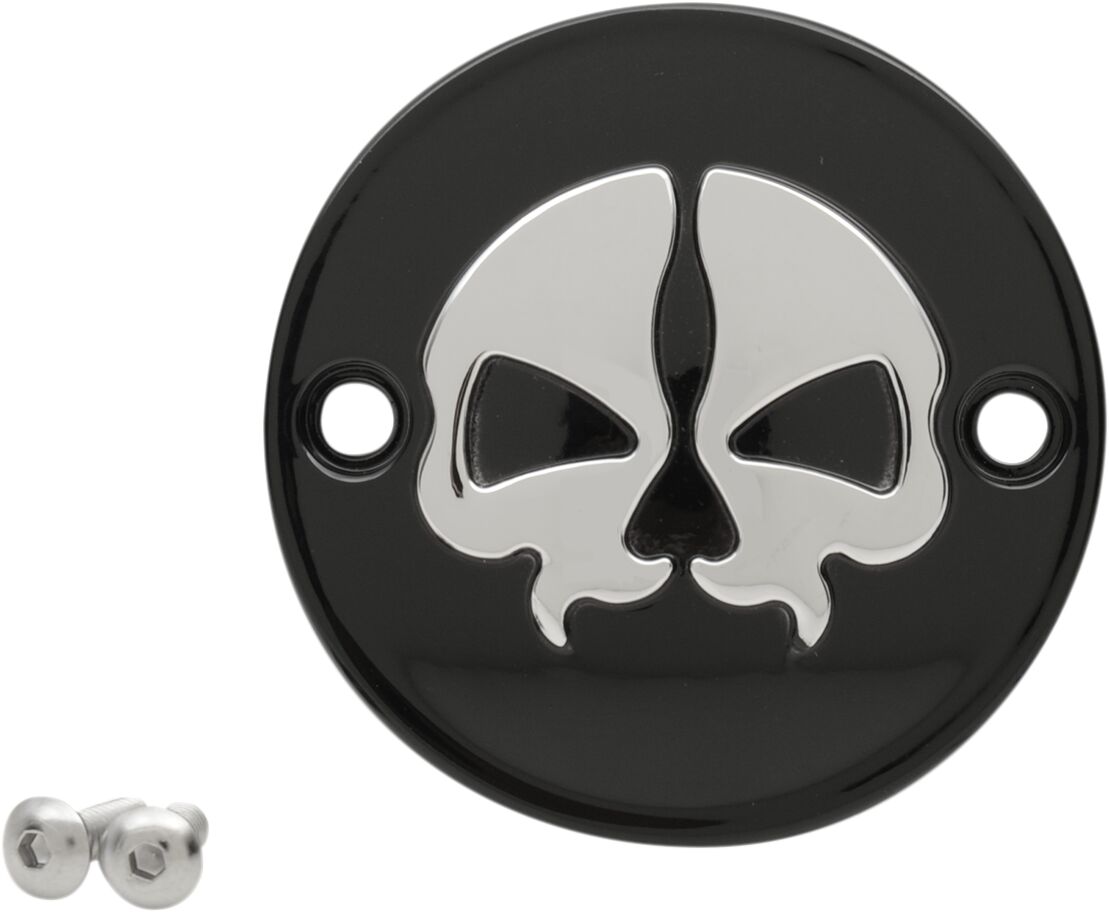 Drag Specialties Cover Pts Sp Skull Blk M8 Engine Covers Drag Specialties