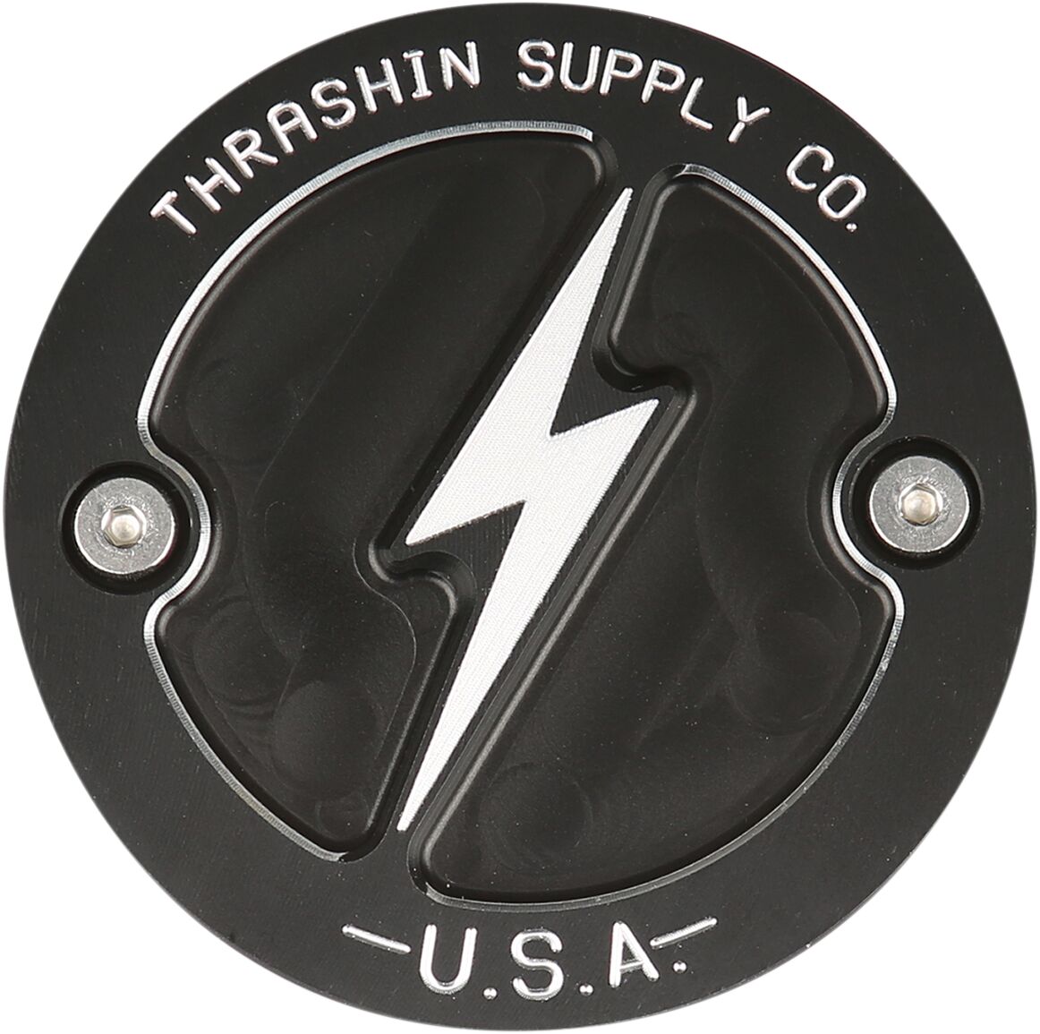 Thrashin Supply Co. Points Cover, Black - Milwaukee 8 Engine Covers Thrashin Supply Co.