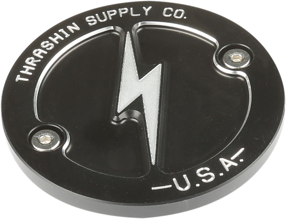 Thrashin Supply Co. Points Cover, Black - Milwaukee 8 Engine Covers Thrashin Supply Co.