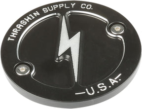 Thrashin Supply Co. Points Cover, Black - Milwaukee 8 Engine Covers Thrashin Supply Co.