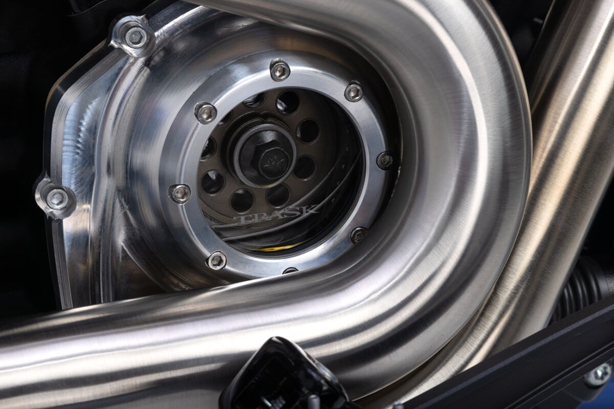 Trask Assault Series CAM Cover With Window, Raw - Milwaukee 8 Engine Covers Trask Performance