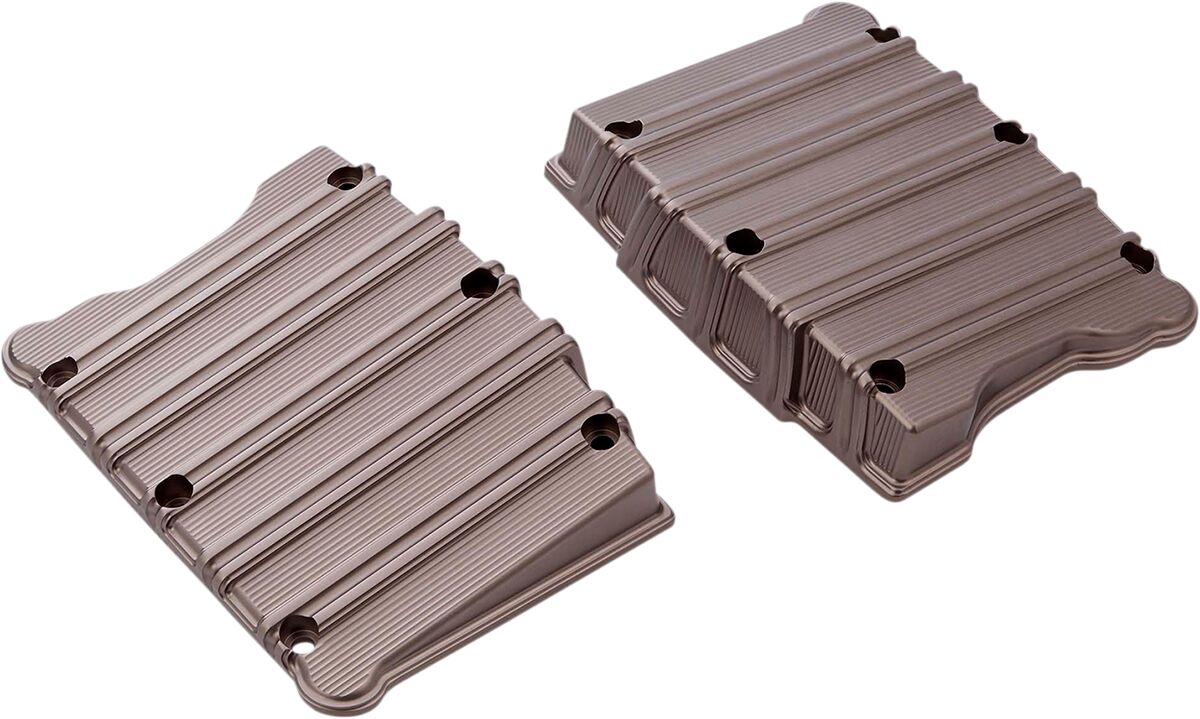 Arlen Ness 10-Gauge® Twin Cam Rocker Box Covers, Titanium - 99-17 Twin Cam Engine Covers Arlen Ness
