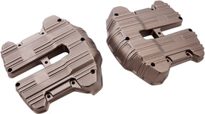 Arlen Ness 10-Gauge® M8 Rocker Box Covers, Titanium - Milwaukee 8 Engine Covers Arlen Ness