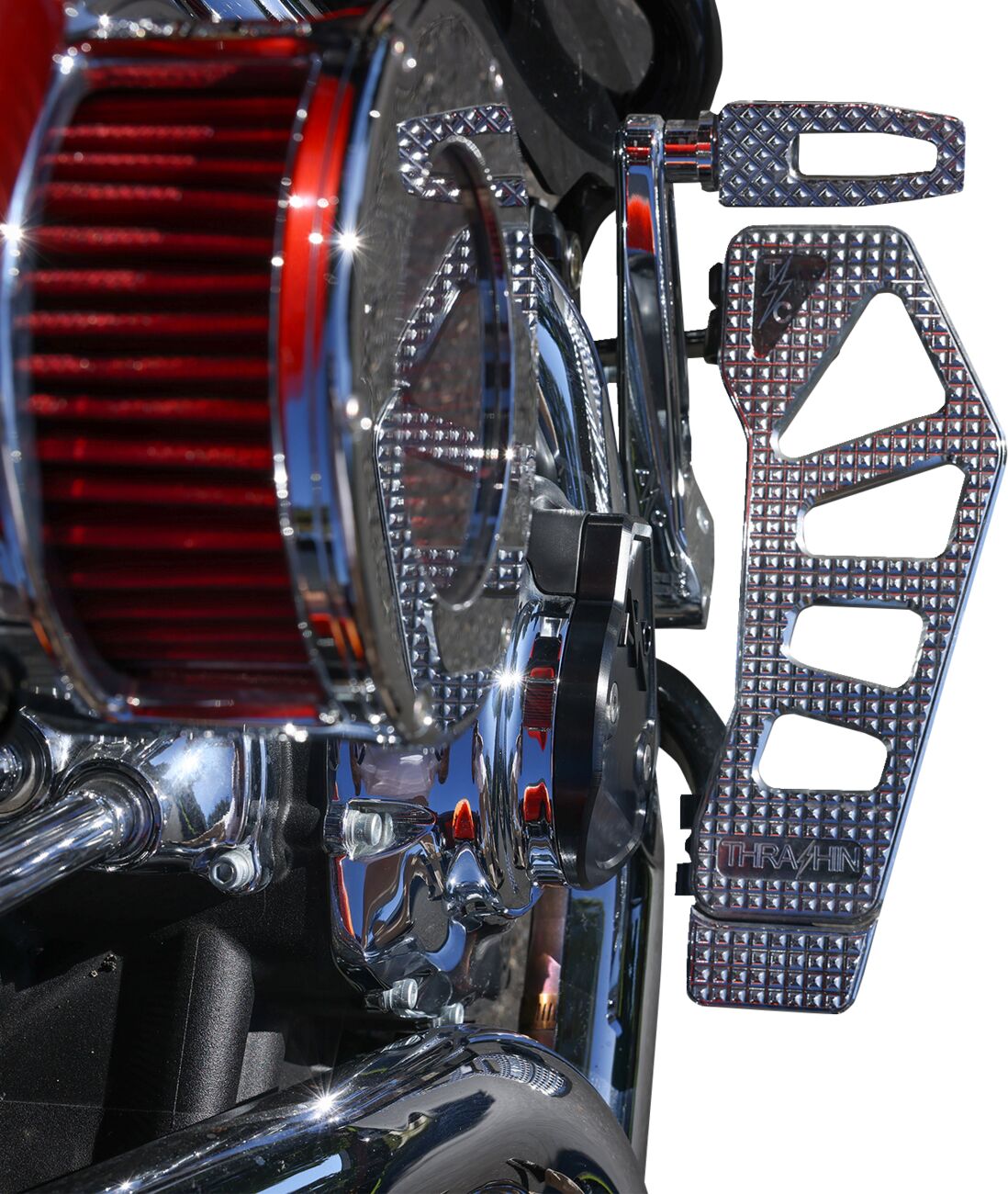 Thrashin Supply Co. M8 Cam Cover Gen 2, Black Smooth - Touring & 18+ Softail Engine Covers Thrashin Supply Co.
