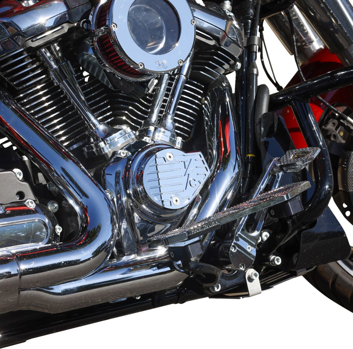 M8 Cam Cover Gen 2, Chrome Finned - Touring & 18+ Softail Cam Cover Thrashin Supply Co.