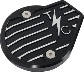 Thrashin Supply Co. M8 Cam Cover Gen 2, Black Finned - Touring & 18+ Softail Engine Covers Thrashin Supply Co.