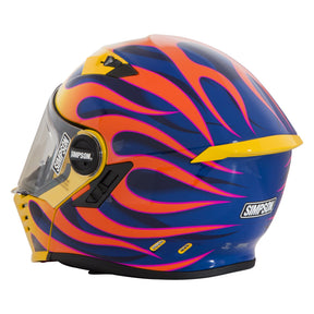 Simpson Helmets Darksome (Mod Bandit) Helmet, Wildfire