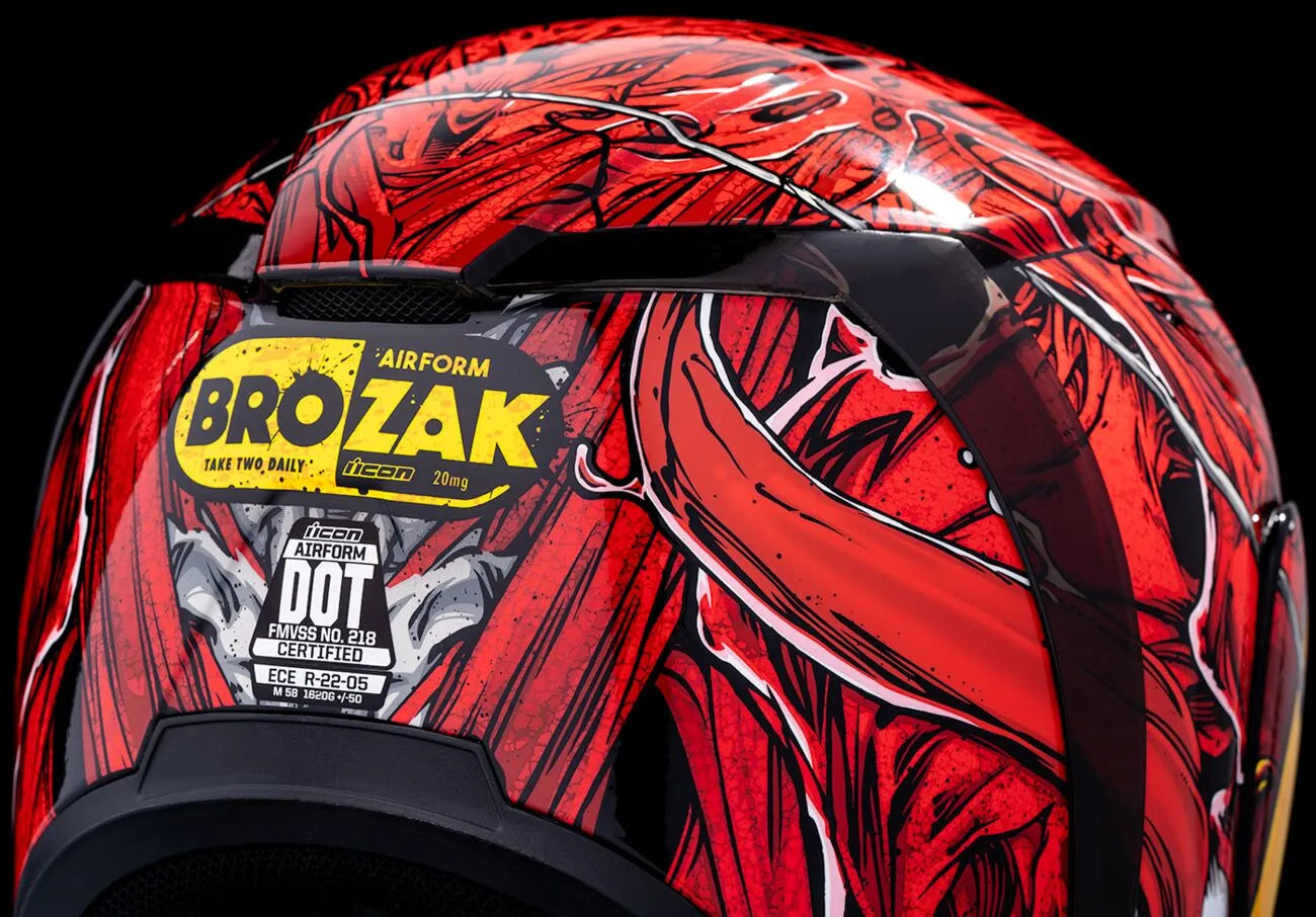 Airform Brozak, Red Full Face Helmet Icon