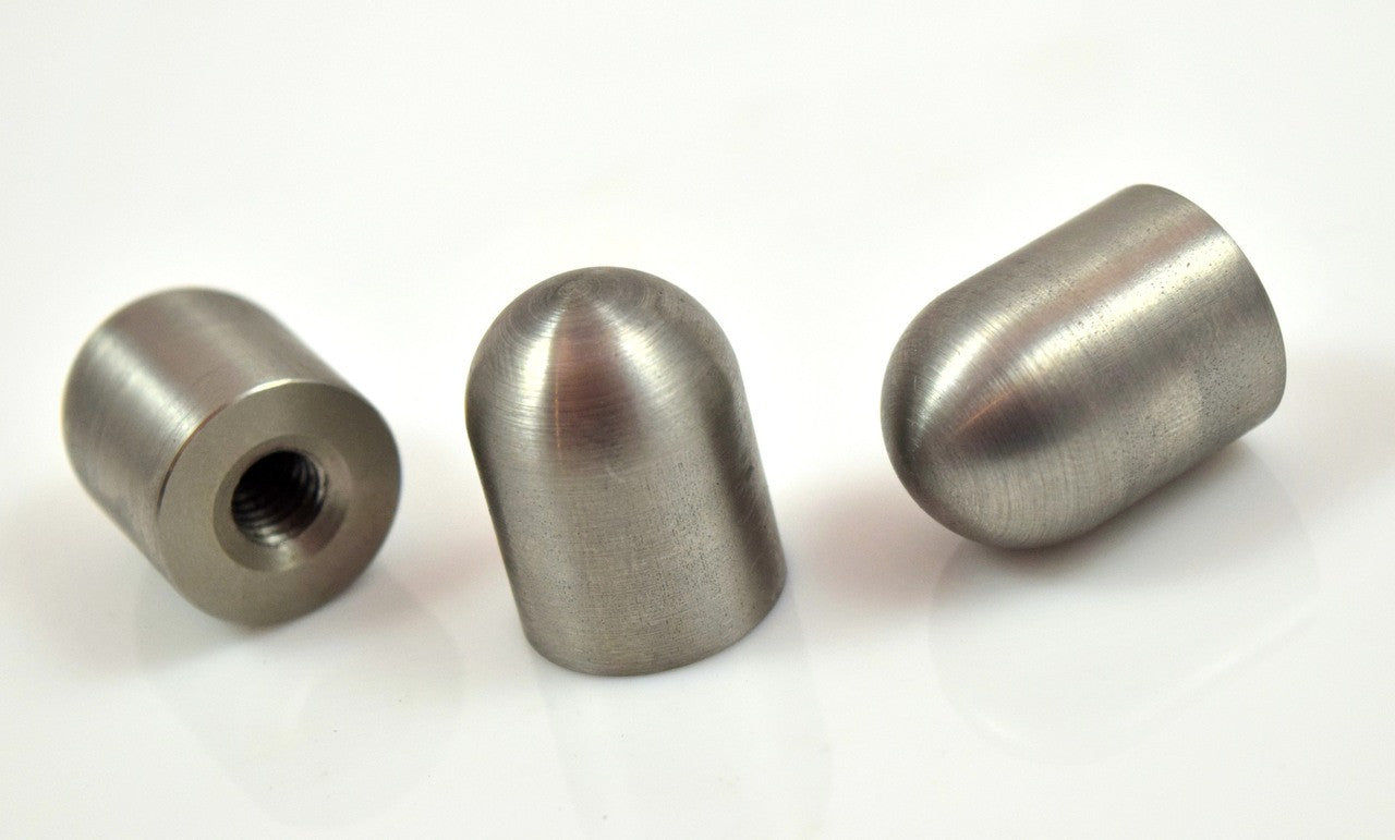 Bung King Weld-On Threaded Bullet Bung, 1" Long, 1018 Mild Steel Frame Fabrication Part Bung King