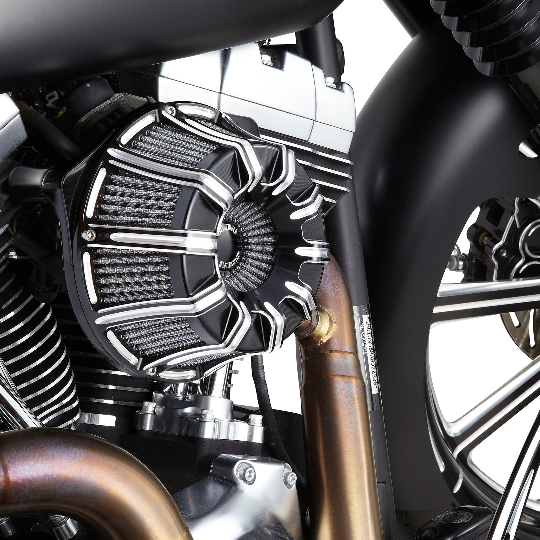10-Gauge® Inverted Series Air Cleaner, Black - 24+ Touring Air Cleaner Arlen Ness