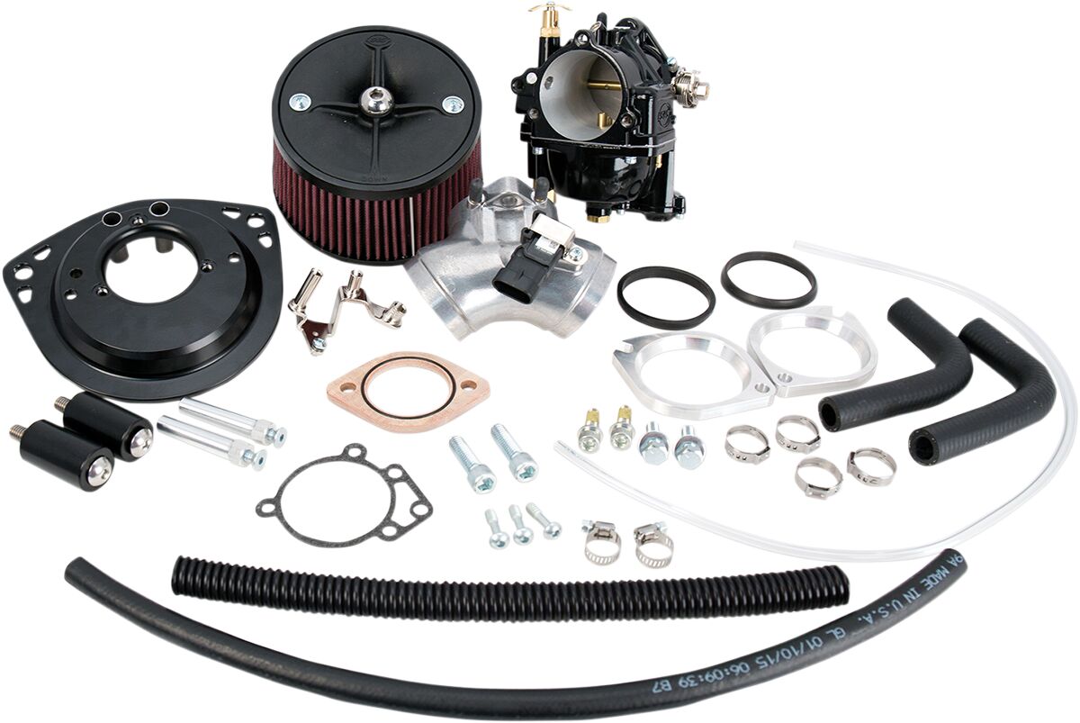 S&S Cycle Carburetor Kit Super G W/S&S T143 Long Block Engine Black Carburetor Kits S&S Cycle
