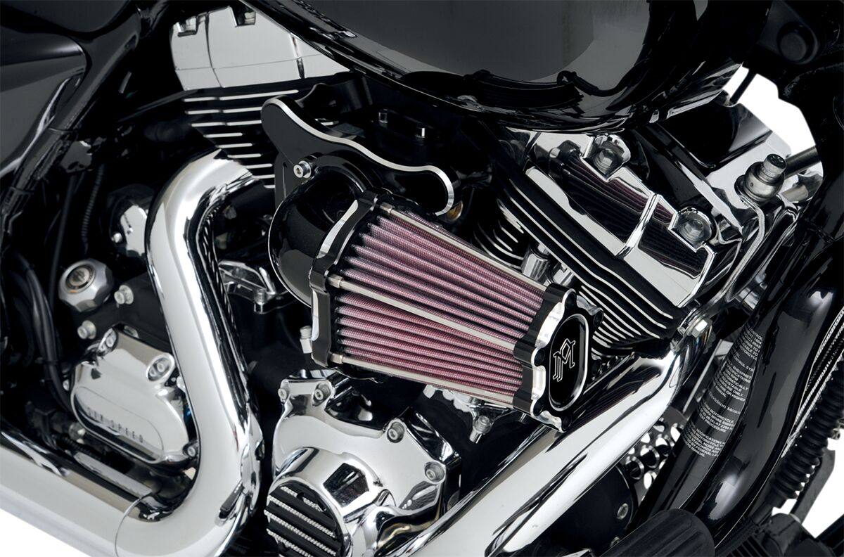 Performance Machine (Pm) Air Filters Assemblies Fast Air Contrast Cut W/ Electric Throttle Air Cleaner Performance Machine