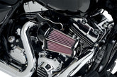 Performance Machine (Pm) Air Filters Assemblies Fast Air Contrast Cut W/ Electric Throttle Air Cleaner Performance Machine