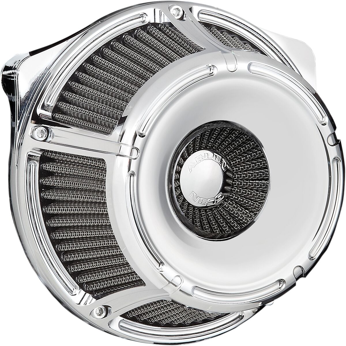 Arlen Ness Slot Track Inverted Series Air Cleaner, Chrome - 00-17 Twin Cam Air Cleaner Arlen Ness