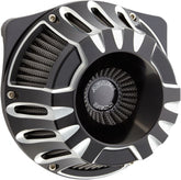 Deep Cut® Inverted Series Air Cleaner, Black - 08-16 Touring / 16-17 FLST & FXDLS Air Cleaner Arlen Ness Default Title