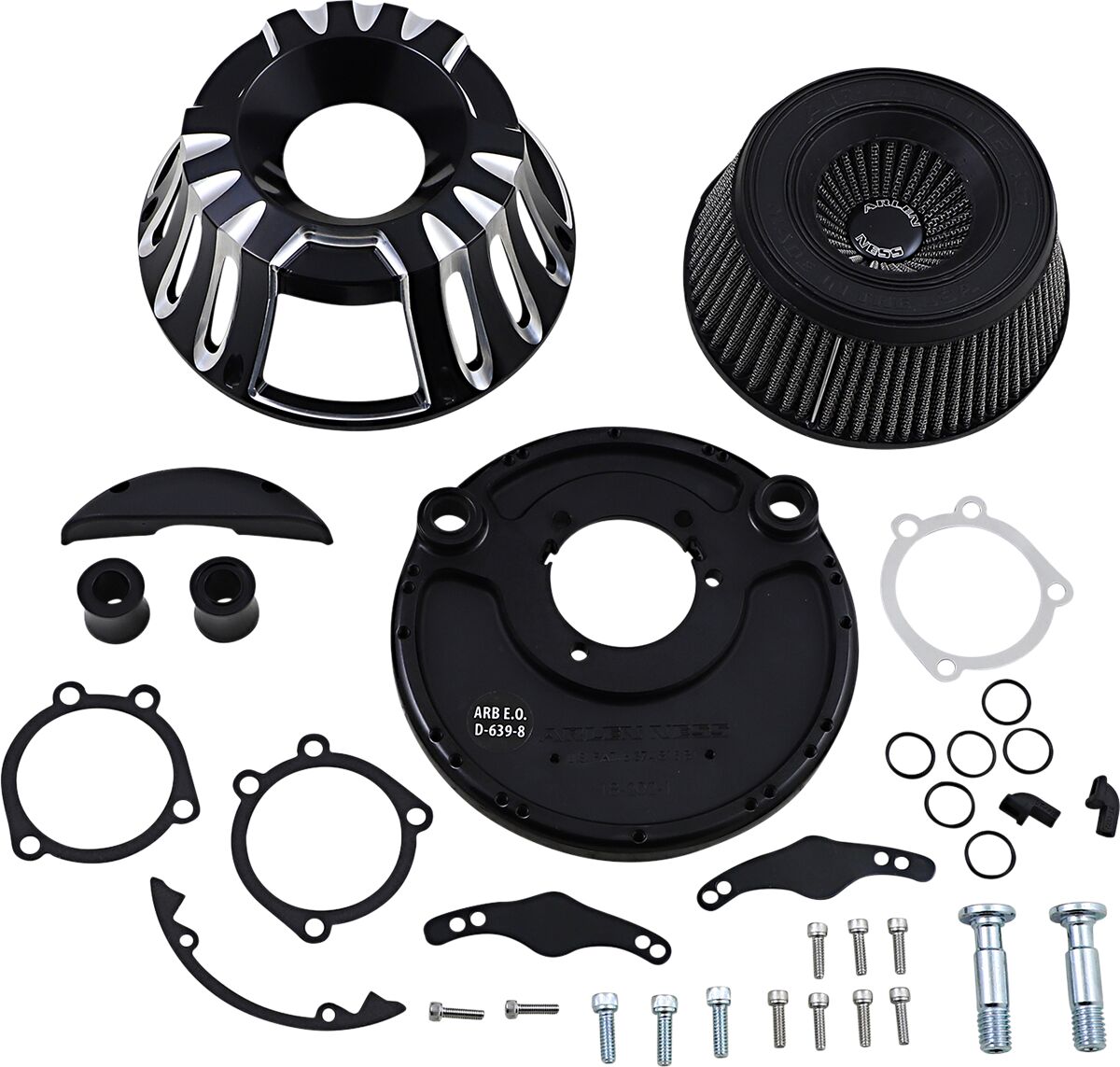 Deep Cut® Inverted Series Air Cleaner, Black - 91-21 XL Sportster Air Cleaner Arlen Ness Default Title