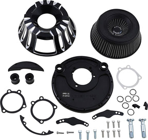 Arlen Ness Deep Cut® Inverted Series Air Cleaner, Black - 91-21 XL Sportster Air Cleaner Arlen Ness