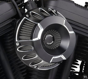 Arlen Ness Deep Cut® Inverted Series Air Cleaner, Black - 91-21 XL Sportster Air Cleaner Arlen Ness