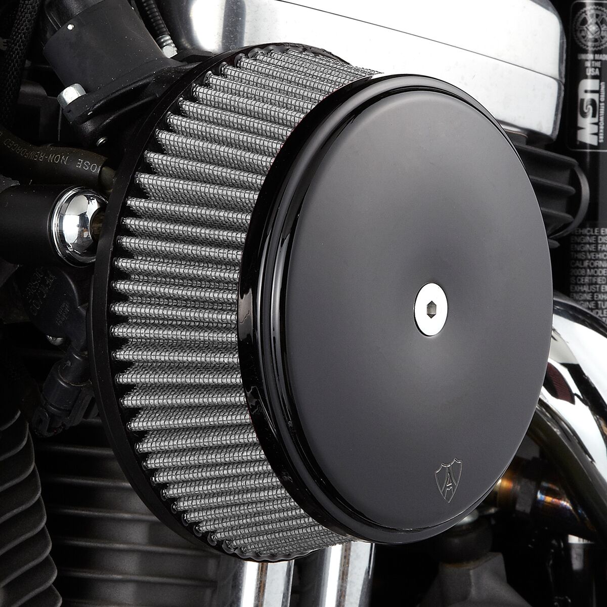 Smooth Stage 1 Big Sucker™, Black - 93-99 Evo Air Cleaner Arlen Ness
