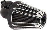 Arlen Ness Deep Cut® Monster Sucker® Air Cleaner, Black - 08-16 Touring / 16-17 FLST & FXDLS Air Cleaner Arlen Ness