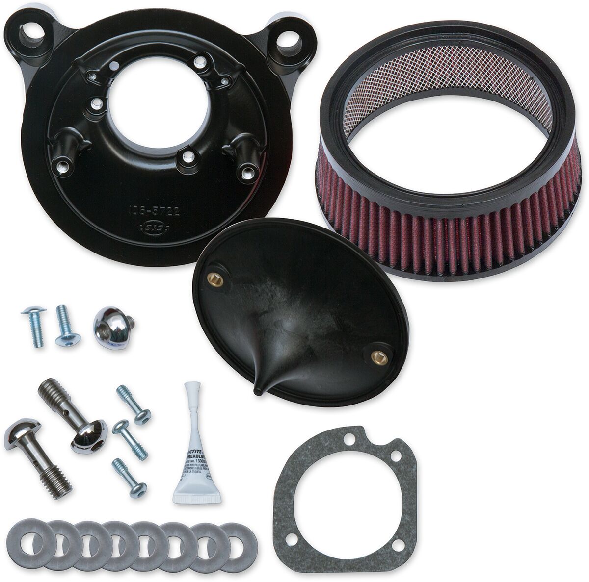 S&S Cycle Air Cleaner Kits Stealth W/O Cover Air Cleaner S&S Cycle