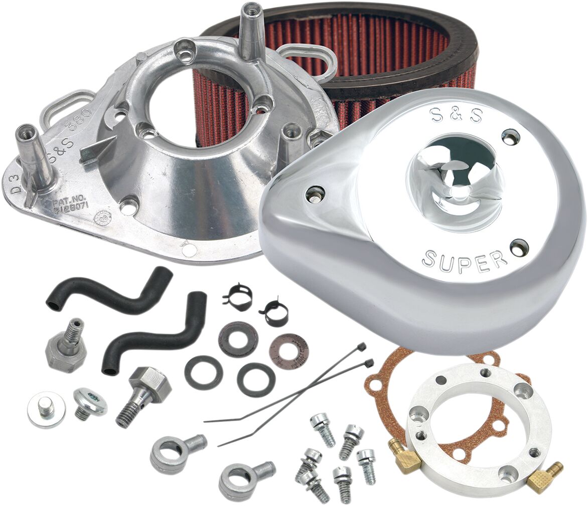 S&S Cycle Air Cleaner Kit Classic Teardrop Stock Efi Chrome Air Cleaner S&S Cycle