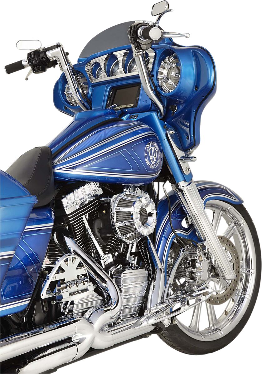 10-Gauge® Inverted Series Air Cleaner, Chrome - 17-23 Milwaukee 8 Air Cleaner Arlen Ness