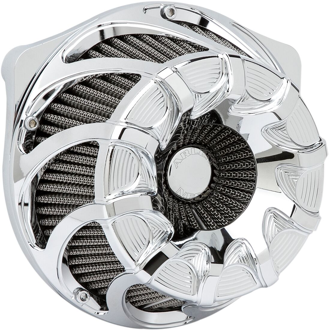 Arlen Ness Drift™ Inverted Series Air Cleaner, Chrome - Milwaukee 8 Air Cleaner Arlen Ness