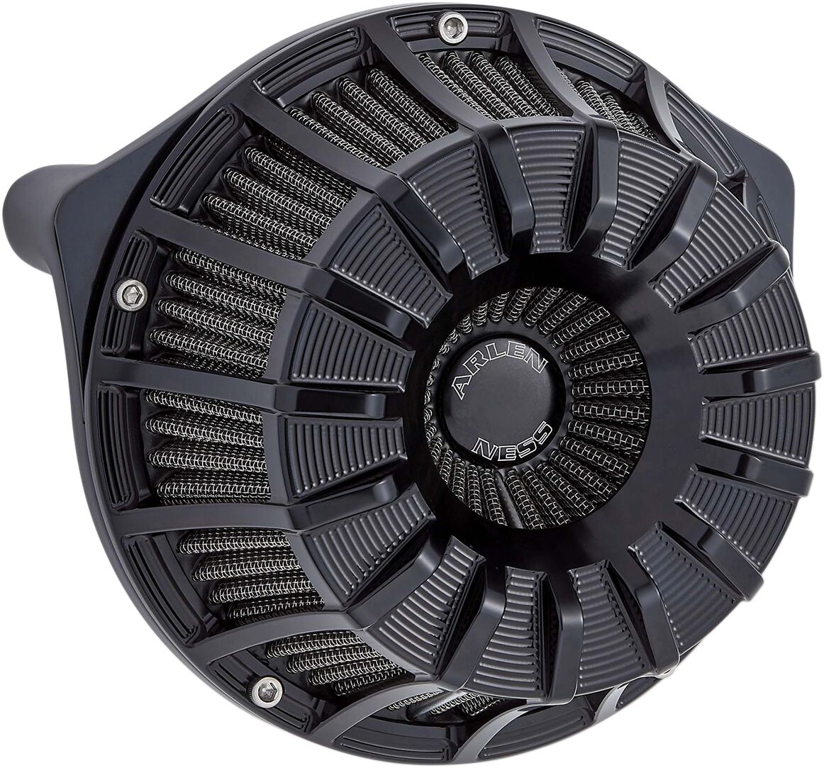 15-Spoke Inverted Series Air Cleaner, Black - 00-17 Twin Cam Air Cleaner Arlen Ness Default Title