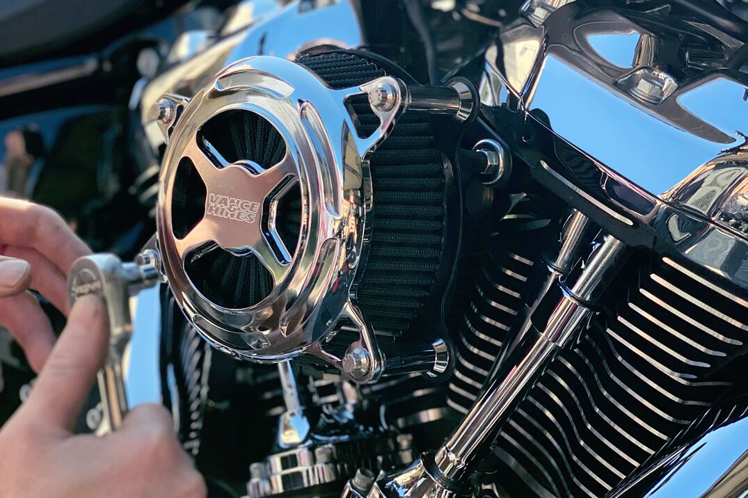 Air Cleaner Vo2 "X" Chrome E Fl Vance & Hines