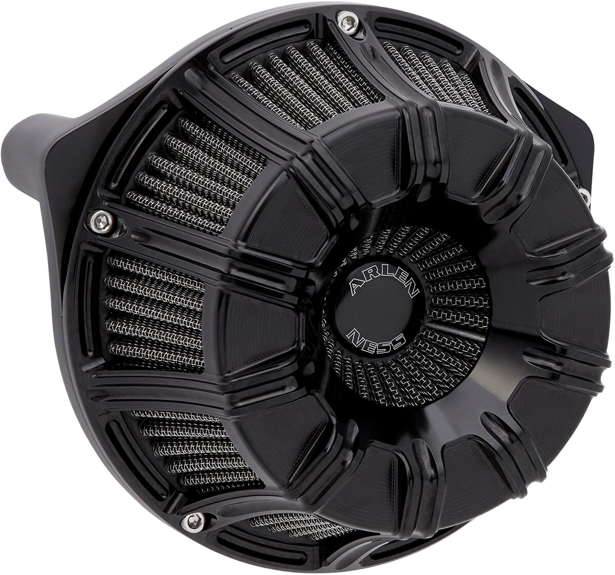 10-Gauge® Inverted Series Air Cleaner, All Black - 08-16 Touring / 16-17 FLST & FXDLS Air Cleaner Arlen Ness Default Title