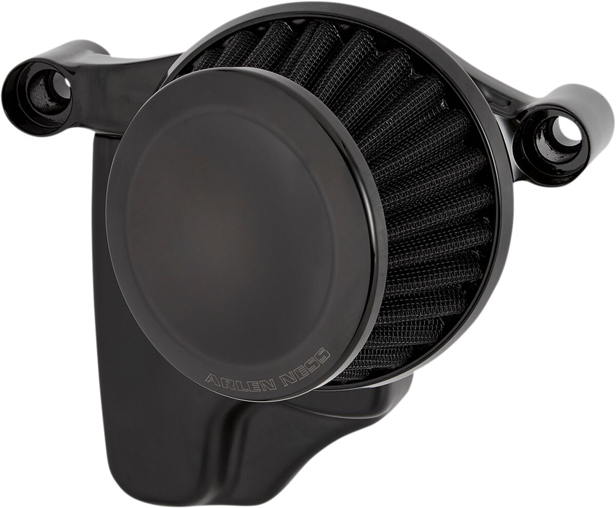 Arlen Ness Mini 22 Air Cleaner, Black - 00-17 Twin Cam Air Cleaner Arlen Ness