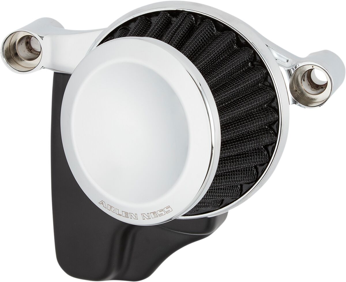 Arlen Ness Mini 22 Air Cleaner, Chrome - 00-17 Twin Cam Air Cleaner Arlen Ness