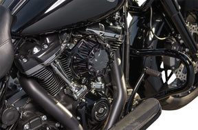 Crossfire Air Cleaner, All Black - Milwaukee 8 Air Cleaner Arlen Ness