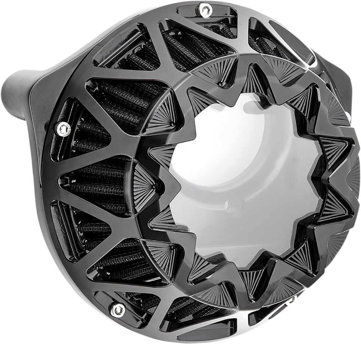 Arlen Ness Crossfire Air Cleaner, All Black - 08-16 Touring / 16-17 Softail Air Cleaner Arlen Ness