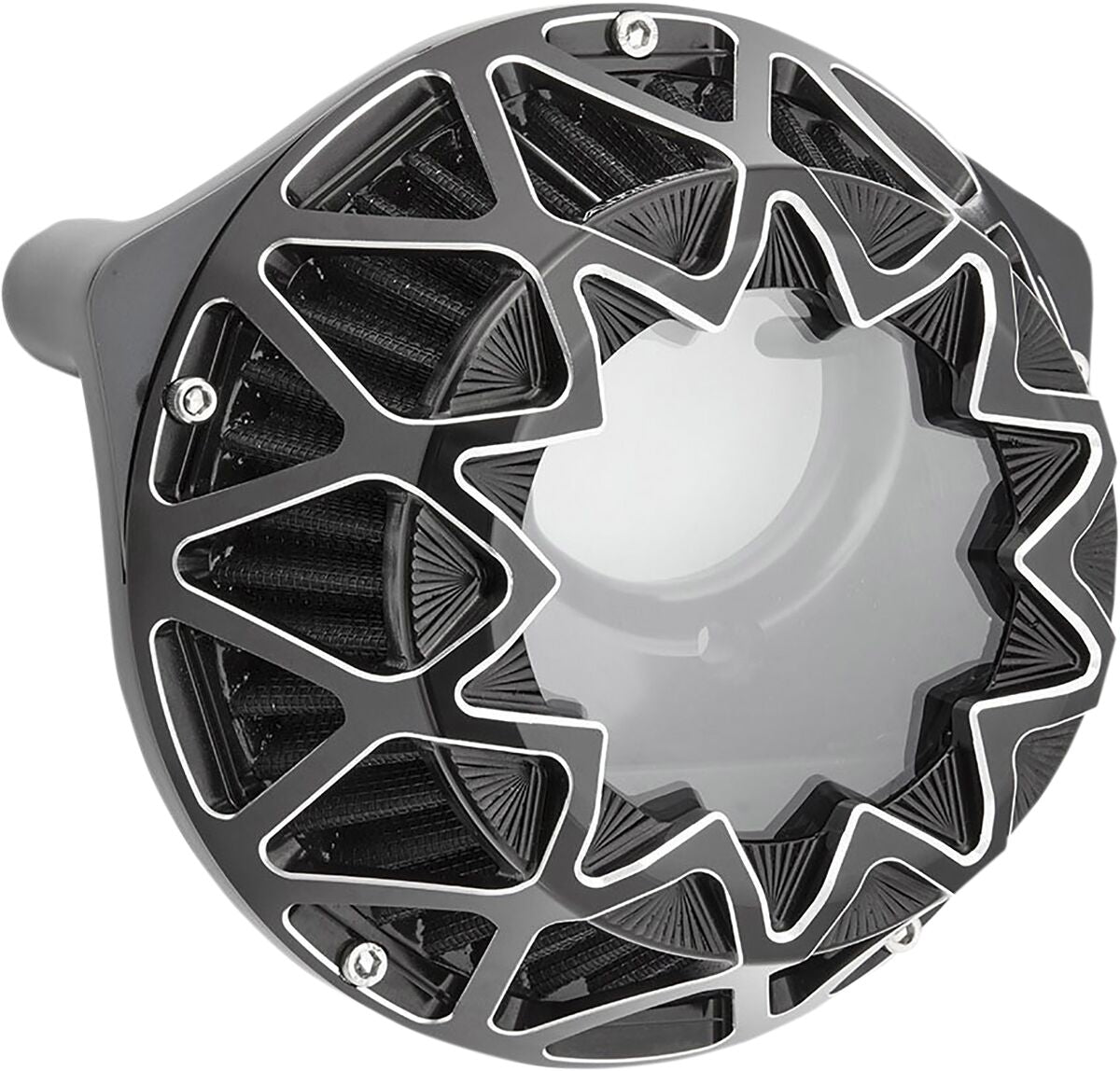 Arlen Ness Crossfire Air Cleaner, Contrast - 08-16 Touring / 16-17 Softail Air Cleaner Arlen Ness