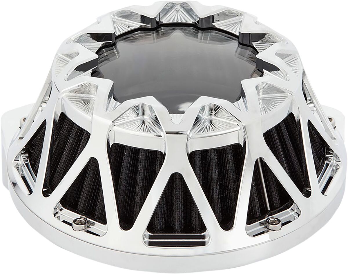 Crossfire Air Cleaner, Chrome - 00-17 Twin Cam Air Cleaner Arlen Ness